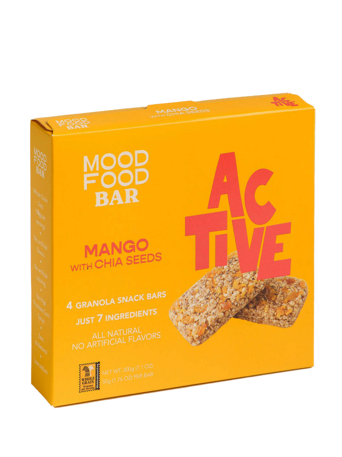 ACTIVE Mango with Chia Seeds (4 granola snack bars)