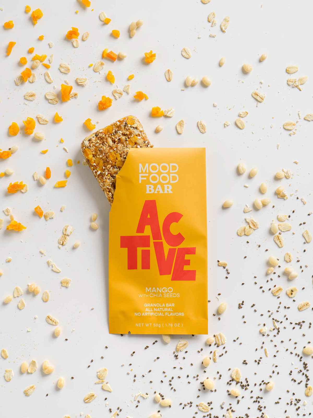 ACTIVE Mango with Chia Seeds (4 granola snack bars)