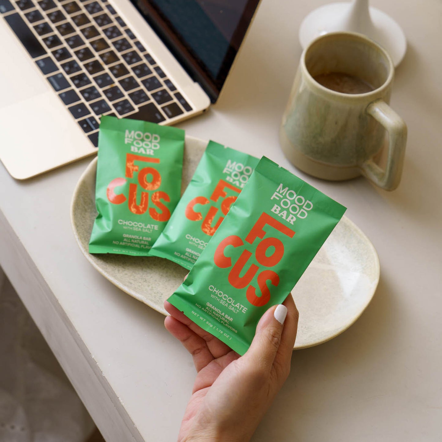FOCUS Chocolate with Sea Salt (4 granola snack bars)
