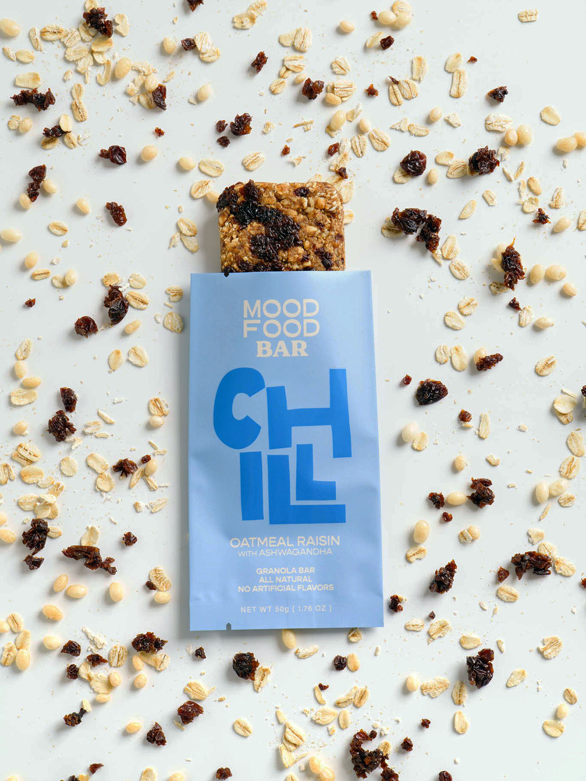 CHILL Oatmeal Raisin with Ashwagandha (4 granola snack bars)