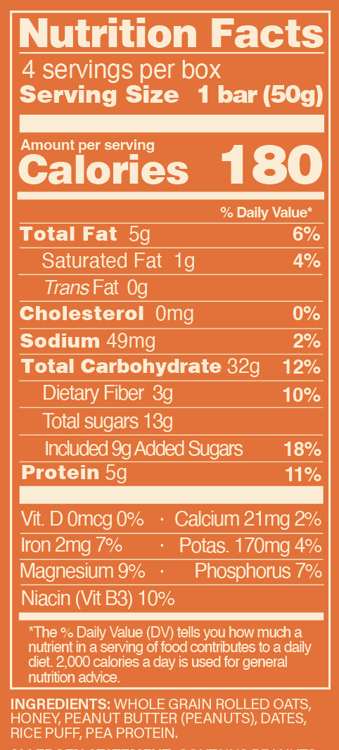 ENERGY Peanut Butter (4 bars)