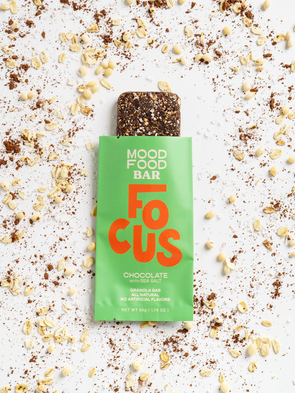 FOCUS Chocolate with Sea Salt (4 granola snack bars)