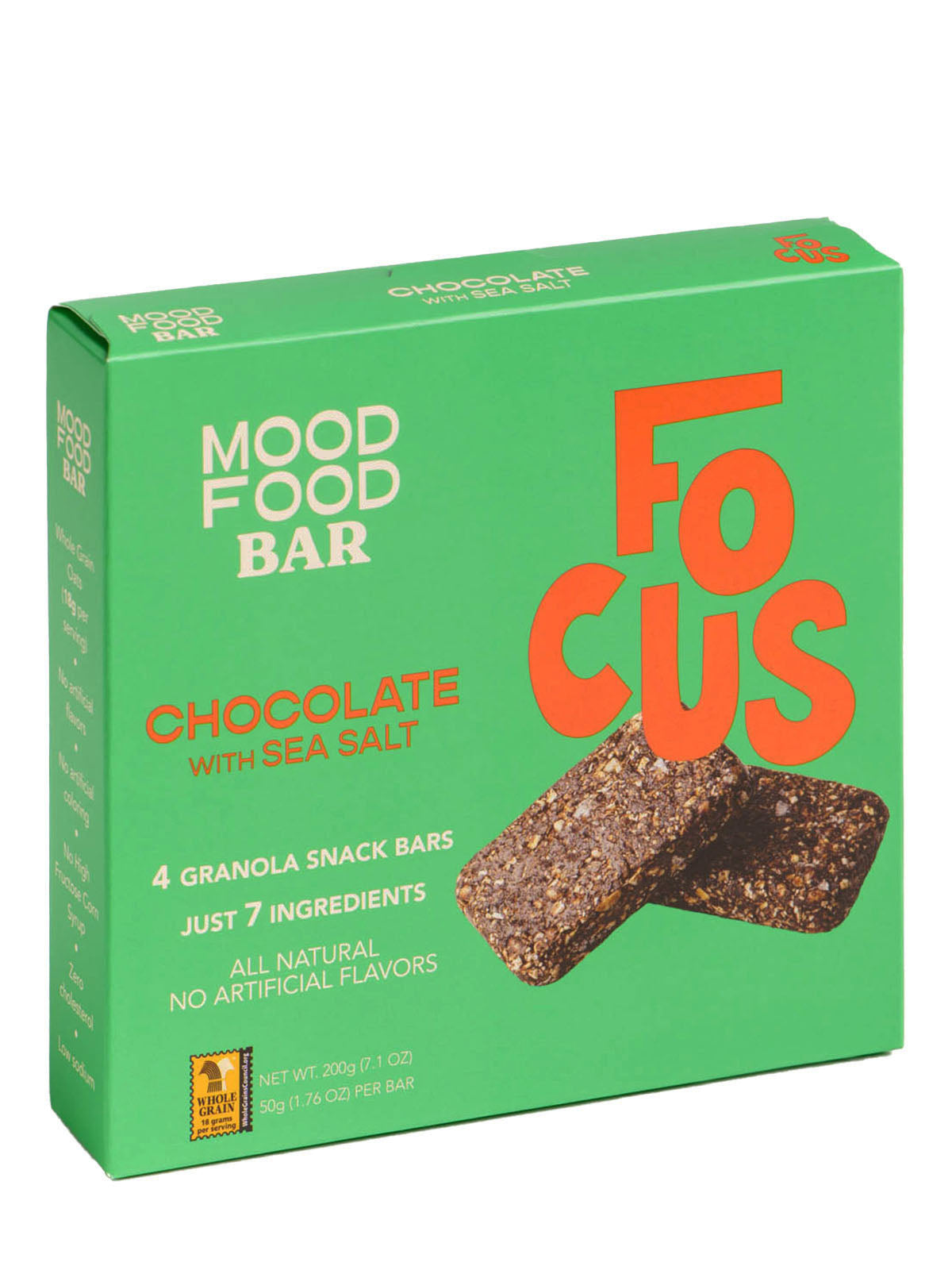 FOCUS Chocolate with Sea Salt (4 granola snack bars)