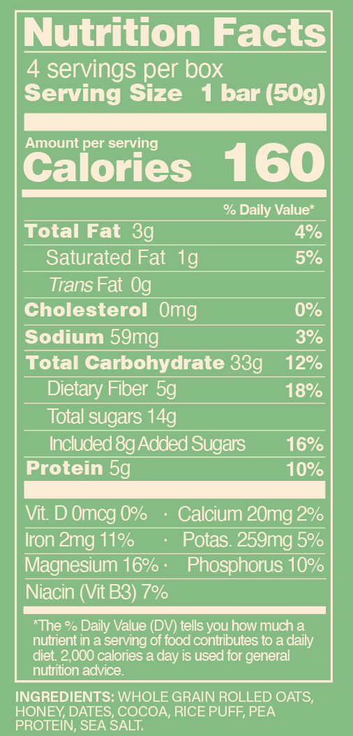 FOCUS Chocolate with Sea Salt (4 granola snack bars)
