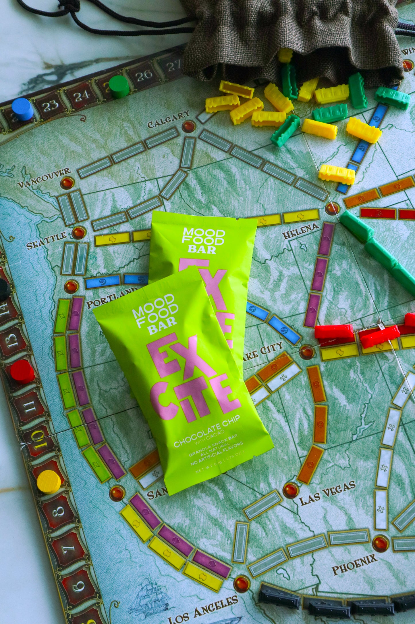 EXCITE Chocolate Chip with Cacao (4 granola snack bars)