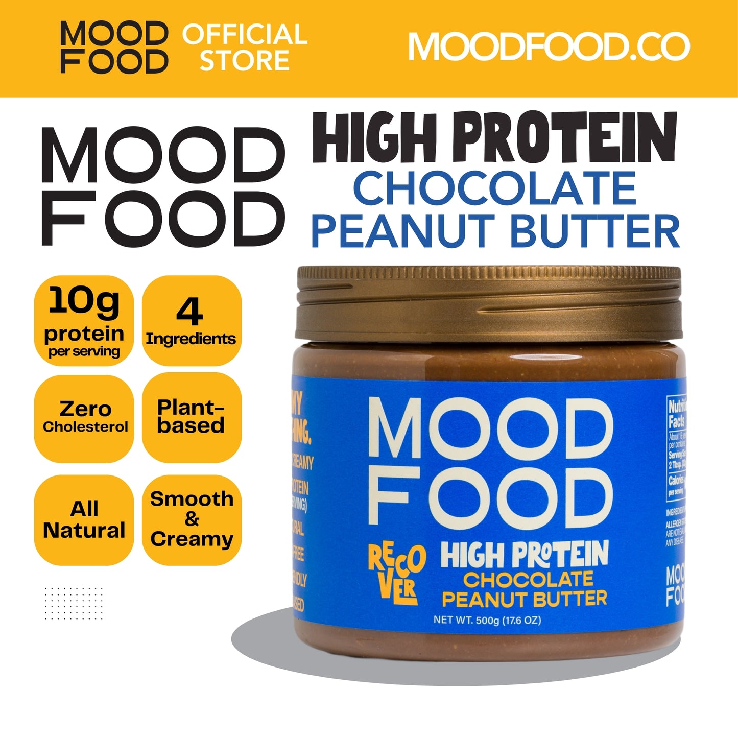 MOOD FOOD RECOVER High Protein CHOCOLATE PEANUT BUTTER