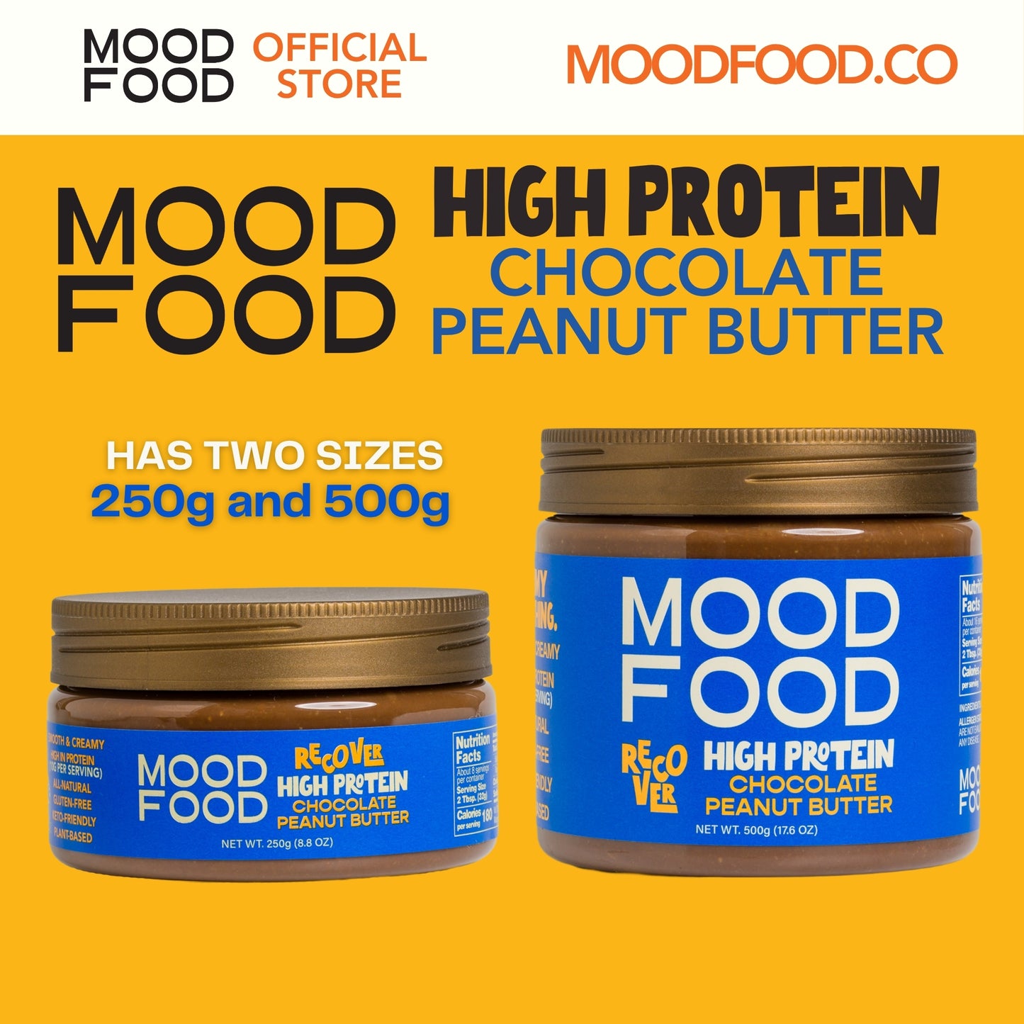 MOOD FOOD RECOVER High Protein CHOCOLATE PEANUT BUTTER