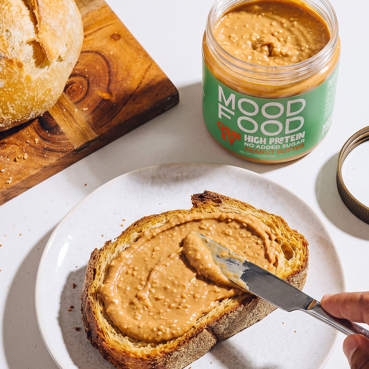 MOOD FOOD CHUNKY High Protein - No Added Sugar PEANUT BUTTER