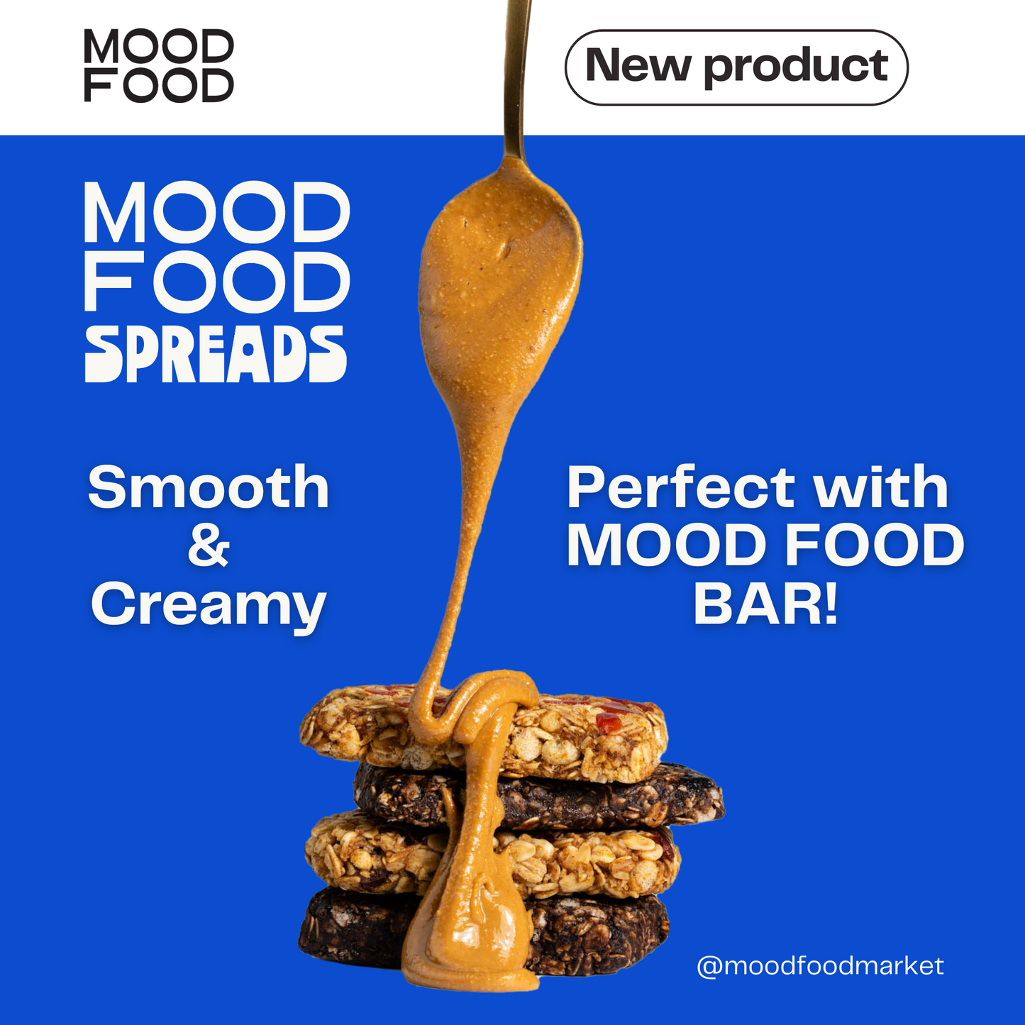 MOOD FOOD SPREADS ENERGY High Protein - No Added Sugar PEANUT BUTTER