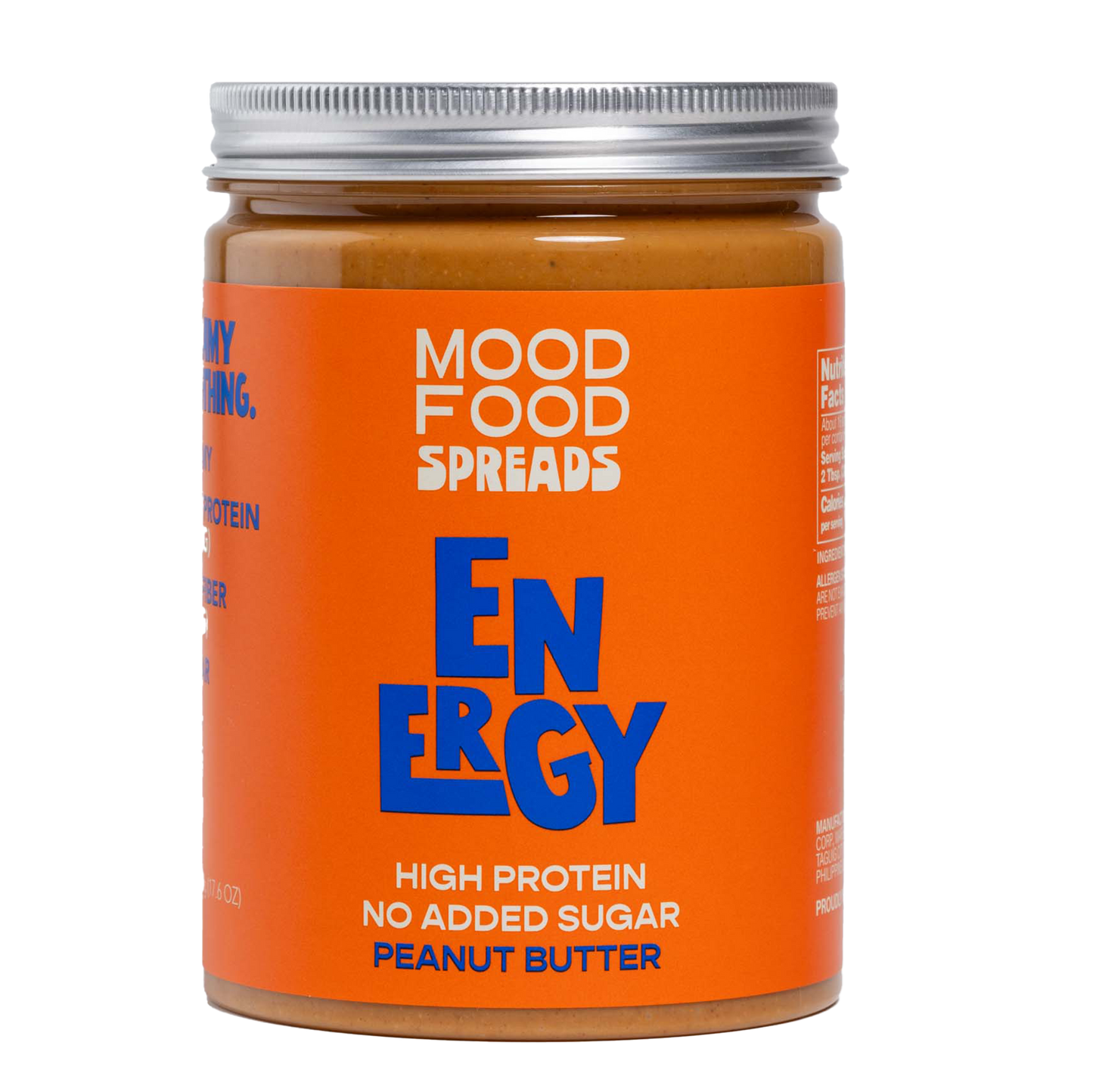MOOD FOOD SPREADS ENERGY High Protein - No Added Sugar PEANUT BUTTER
