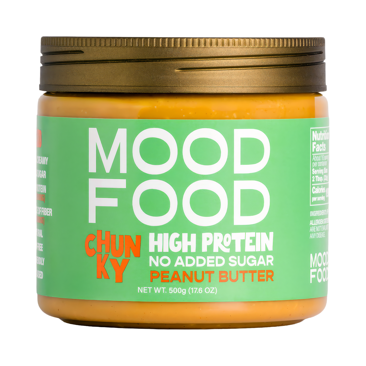 MOOD FOOD CHUNKY High Protein - No Added Sugar PEANUT BUTTER