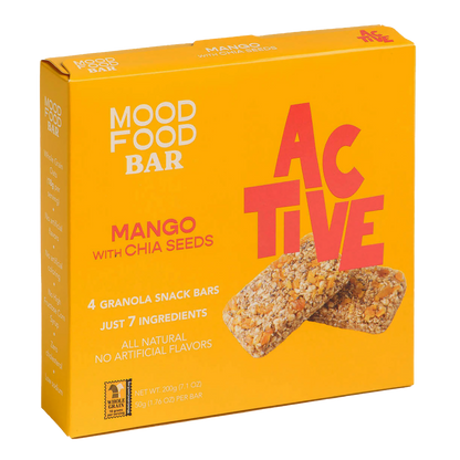 ACTIVE Mango with Chia Seeds (4 granola snack bars)