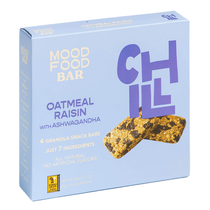 CHILL Oatmeal Raisin with Ashwagandha (4 granola snack bars)