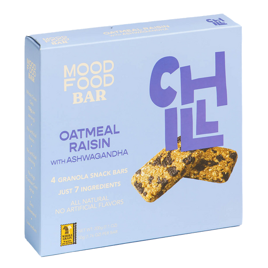 CHILL Oatmeal Raisin with Ashwagandha (4 granola snack bars)
