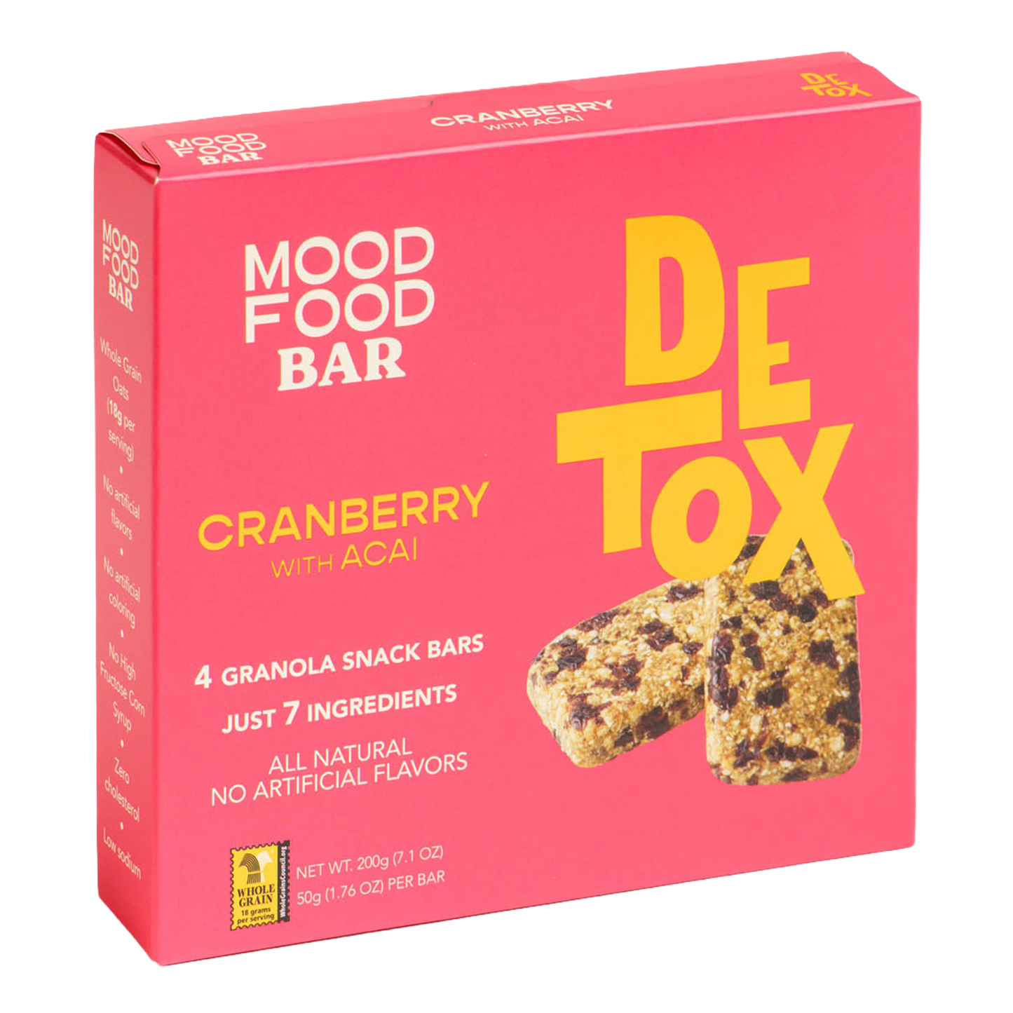 DETOX Cranberry with Acai (4 granola snack bars)