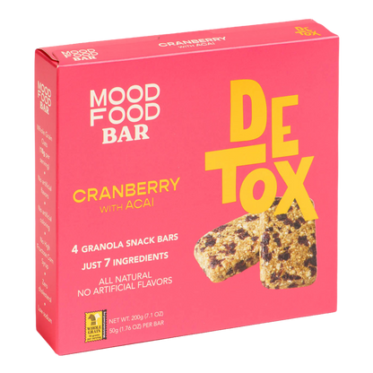 DETOX Cranberry with Acai (4 granola snack bars)