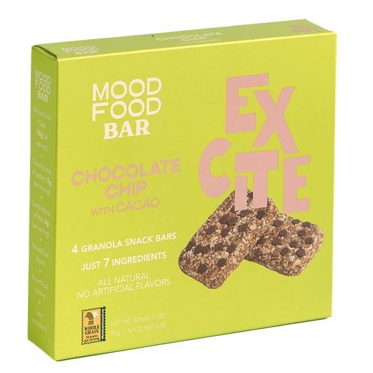 EXCITE Chocolate Chip with Cacao (4 granola snack bars)