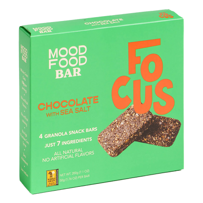 FOCUS Chocolate with Sea Salt (4 granola snack bars)