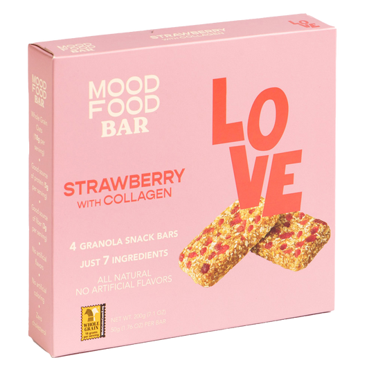 LOVE Strawberry with Collagen (4 granola snack bars)