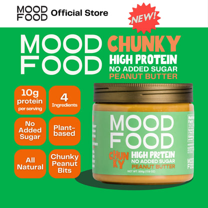 MOOD FOOD CHUNKY High Protein - No Added Sugar PEANUT BUTTER