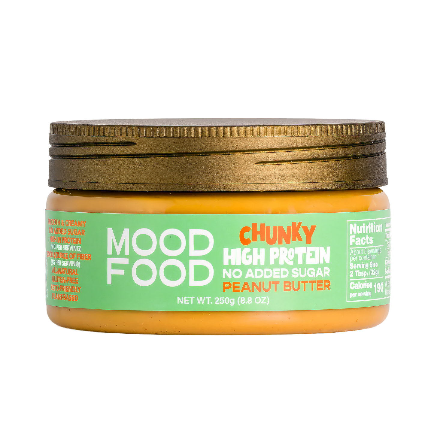 MOOD FOOD CHUNKY High Protein - No Added Sugar PEANUT BUTTER