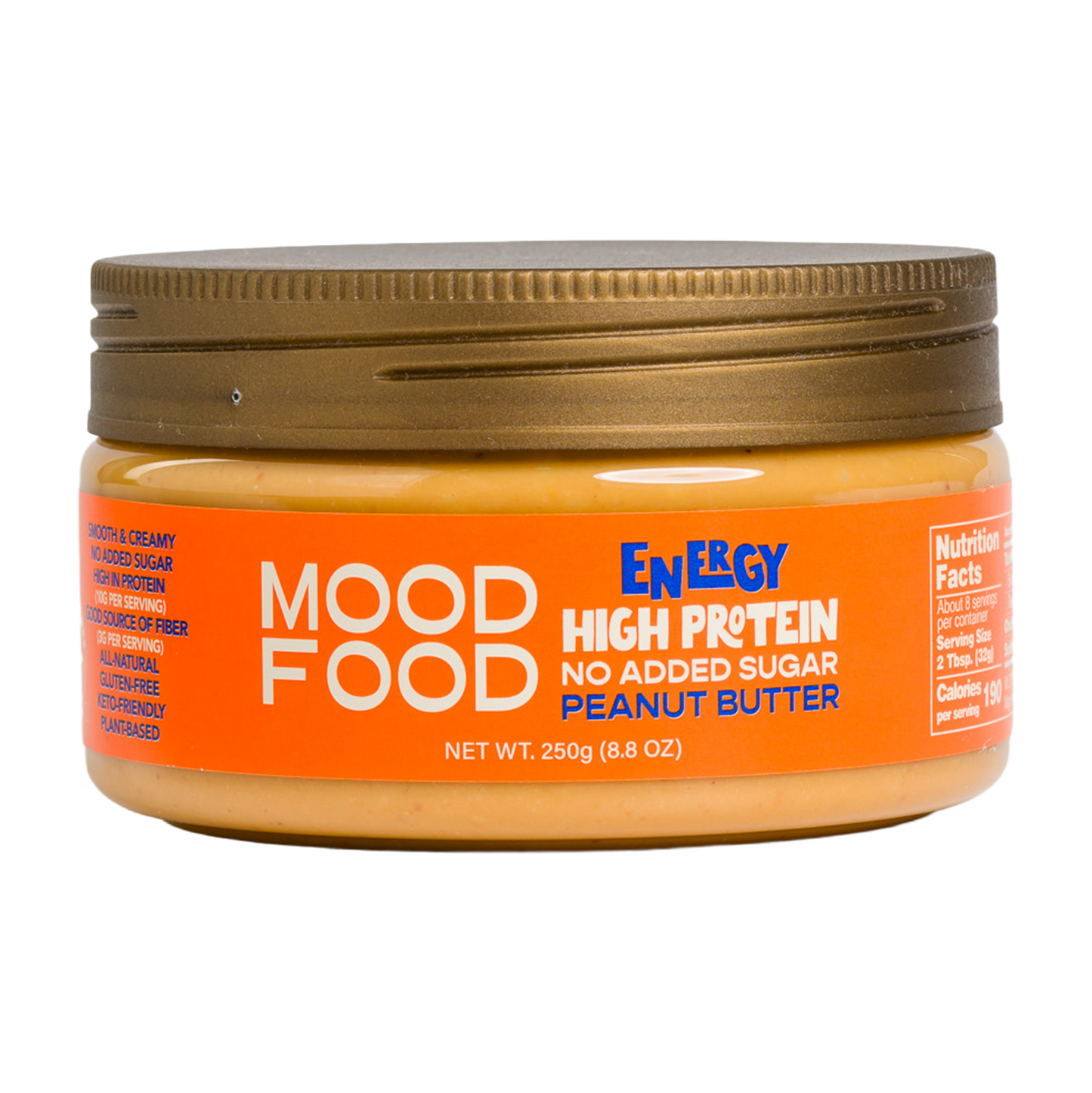 MOOD FOOD ENERGY High Protein - No Added Sugar Peanut Butter