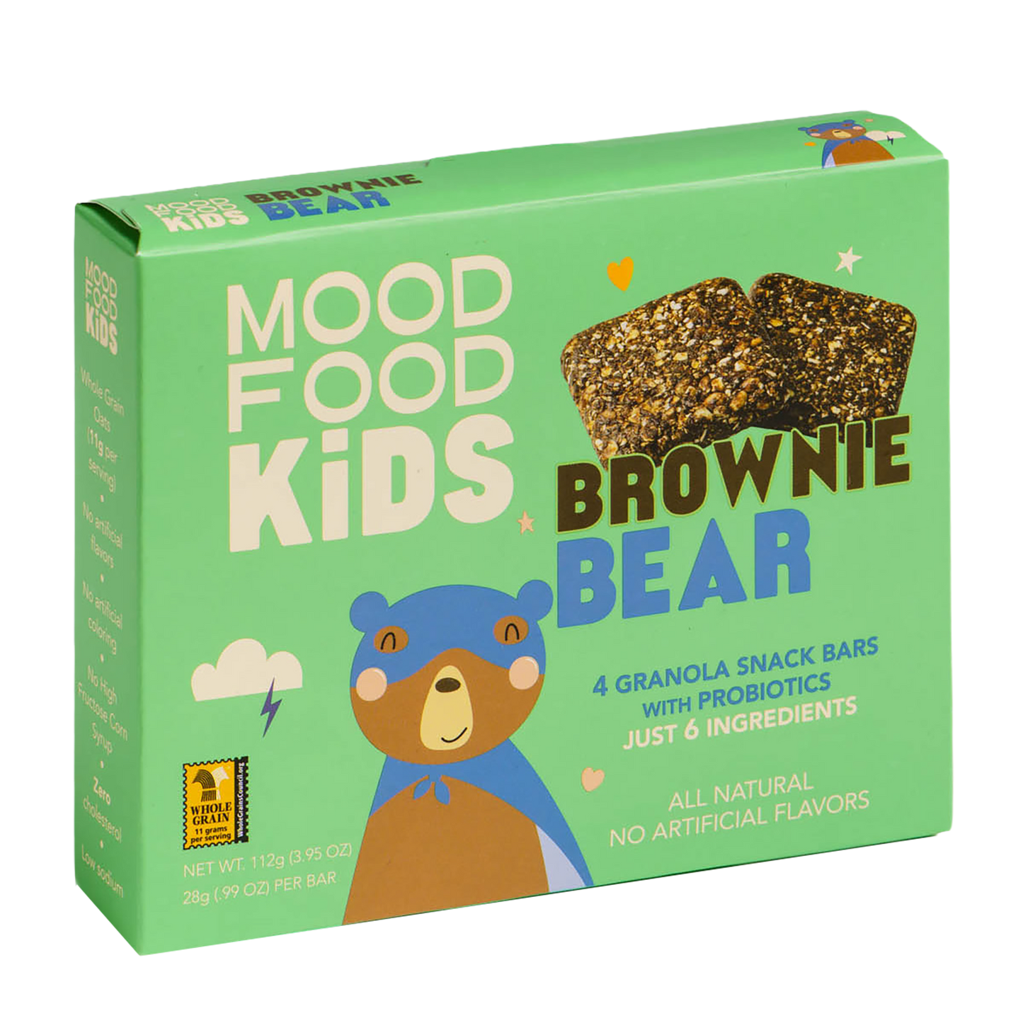 Brownie Bear with Probiotics (4 granola snack bars)