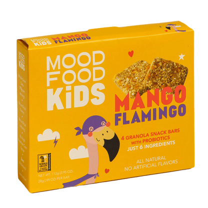 Mango Flamingo with Probiotics (4 granola snack bars)