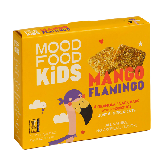 Mango Flamingo with Probiotics (4 granola snack bars)