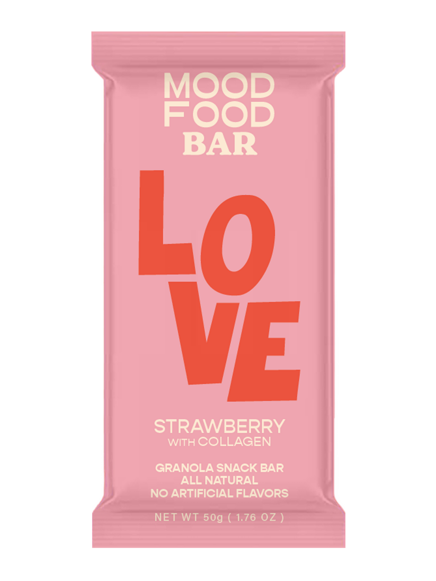 LOVE Strawberry with Collagen (4 granola snack bars)