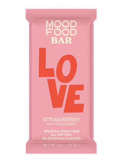 LOVE Strawberry with Collagen (4 granola snack bars)